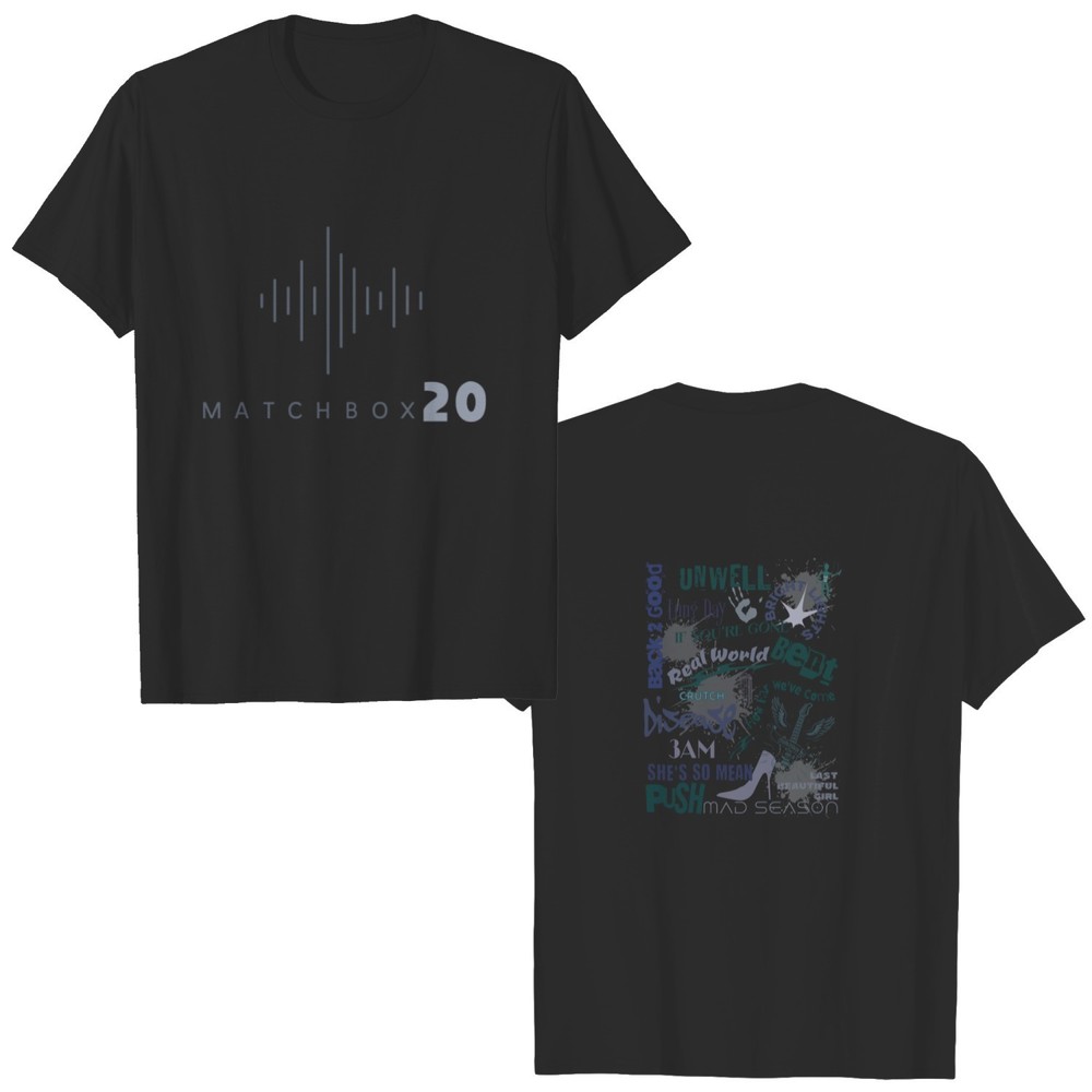 Matchbox 20 2 Sided Concert Shirt  Concert Tracklist  Slow Dreams Tour Tee